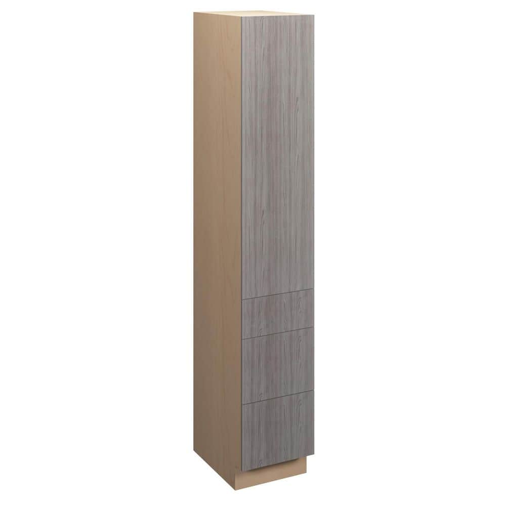 Saratoga Slab 18 in. W x 84 in. H x 21 in. D in Greywood Plywood Assembled 