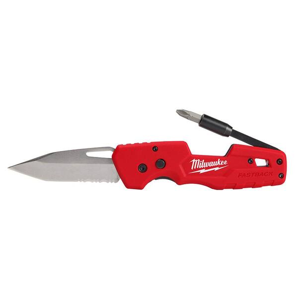 Milwaukee FASTBACK 1 in. Folding Knife with Blade Storage Milwaukee FASTBACK 1 in. Folding Knife with Blade Storage