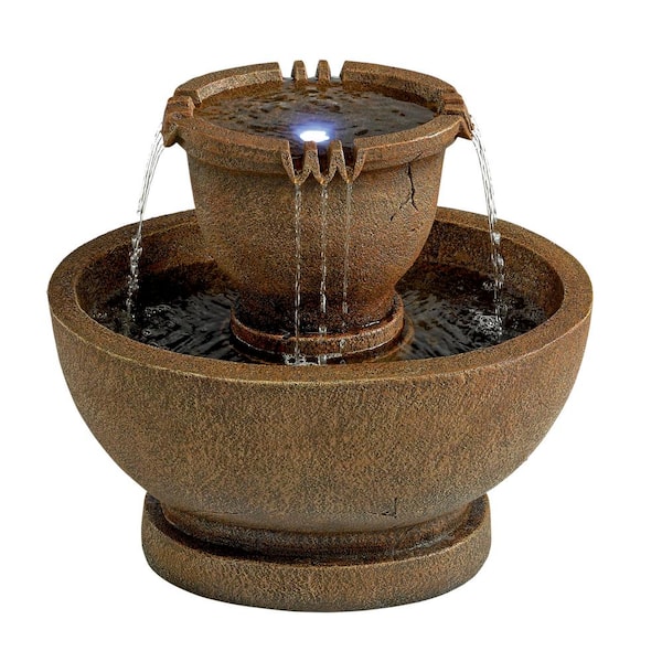 Design Toscano Richardson Oval Urns Cascading Grande Stone Bonded Resin Garden Fountain Ss11121 Design Toscano Richardson Oval Urns, Large Resin Outdoor Fountains