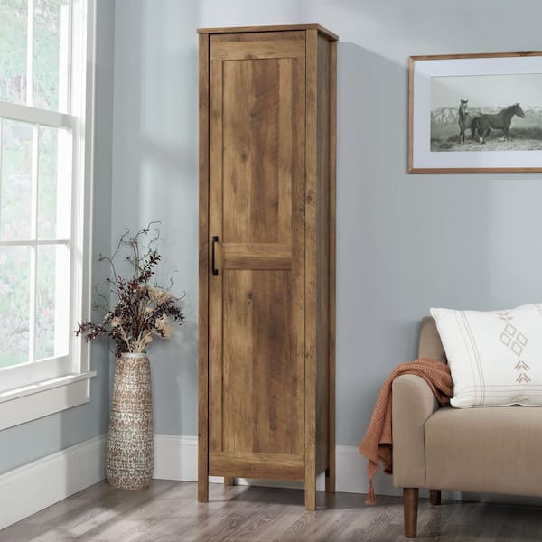 Select Rural Pine Finish 71 in. Storage Cabinet with Adjustable Shelves