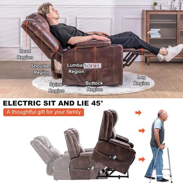 Three Motor Lift Recliner for Elderly With Lumbar Support – Relaxing  Recliners