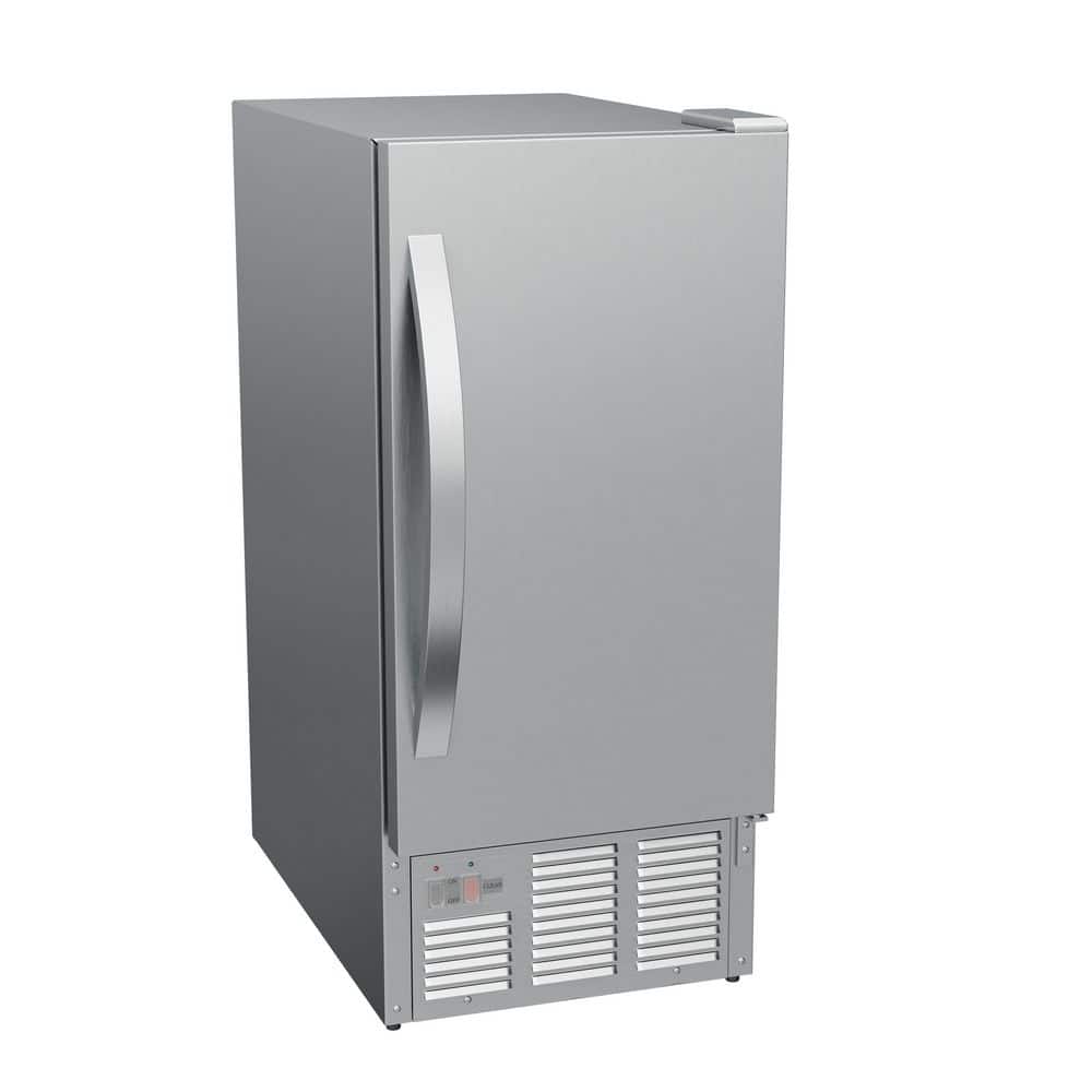 EdgeStar 15 in. 50 lb. Built-In Outdoor Ice Maker in