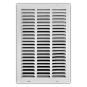 16 in. x 25 in. Steel Return Air Filter Grille in White