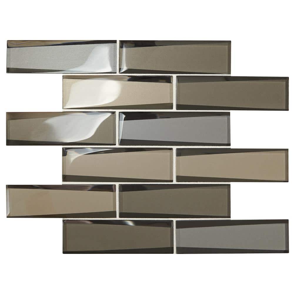 Daltile Premier Accents Frost Linear 118 in. x 118 in. x 18 mm Glass ...