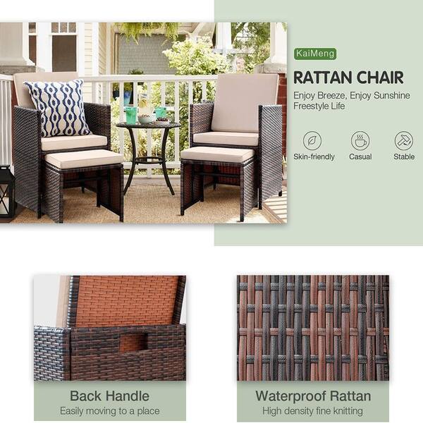 Black Wicker Rattan Dining Sofa Chairs, 4 Piece Rattan Garden Furniture Set The Range Philippines