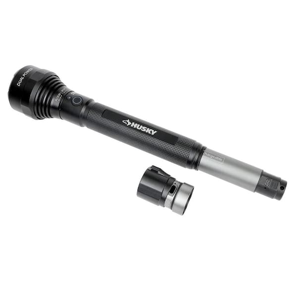 Husky 10000 Lumens Dual Power Aluminum Flashlight 7.4-Volt 4600mAh Rechargeable Replacement Battery