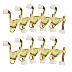 Polished Brass Jumbo Hinge Pin Door Stop (10-Pack)