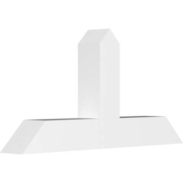 Ekena Millwork Portland 48 in. W x 24 in. H x 6 in. D Signature Polyurethane Bracket