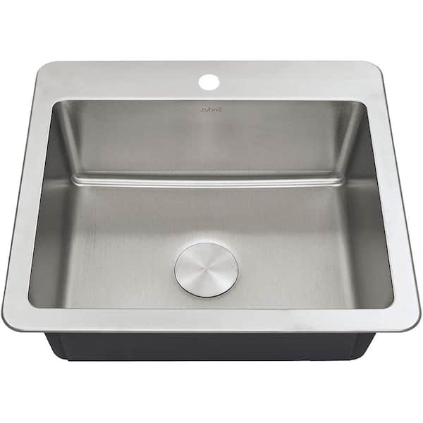Zuhne Verona Offset Drain Kitchen Sink, Zuhne Stainless Steel Farmhouse Kitchen Sink Faucet