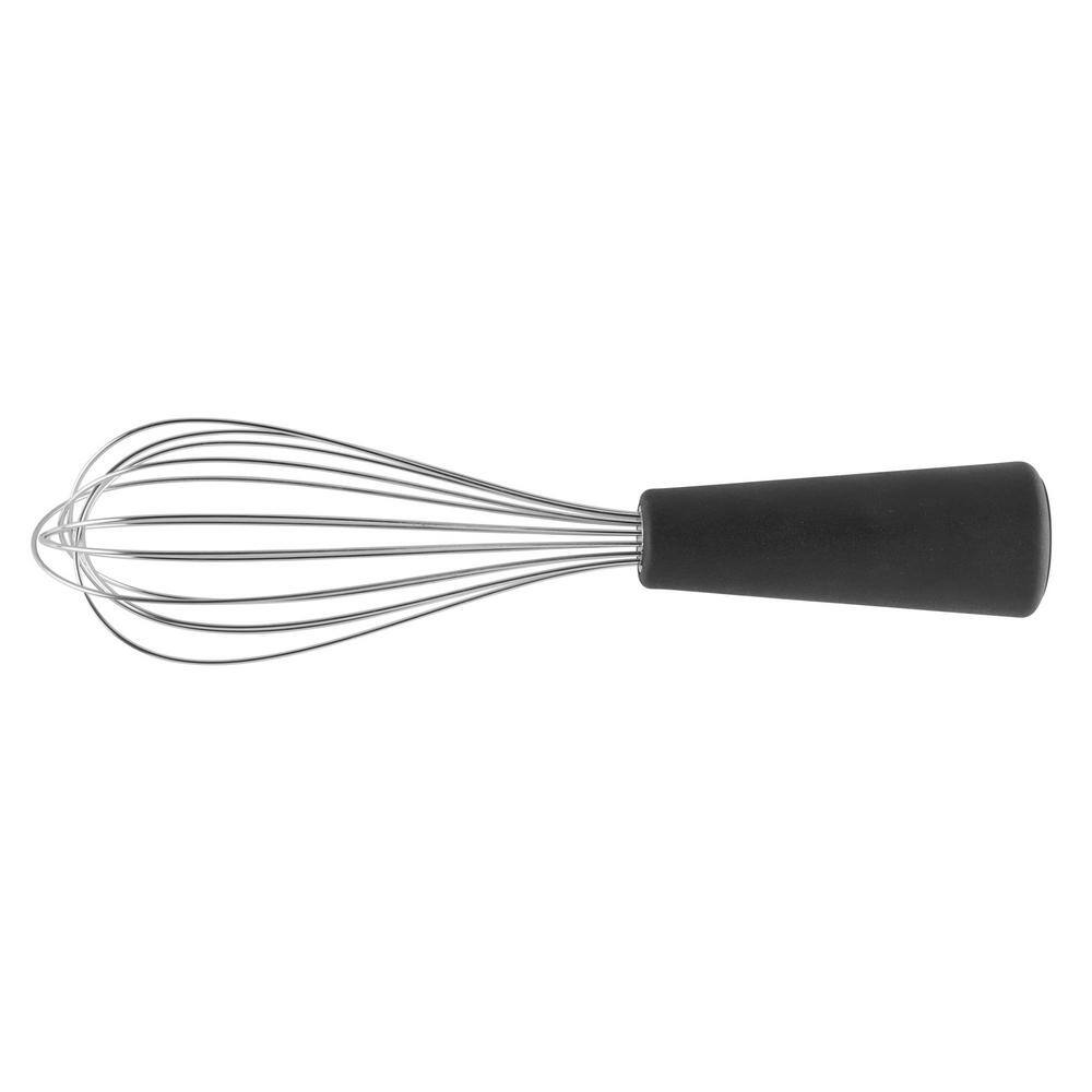 Black Nylon 6-Piece Kitchen Utensil Set with Soft-Grip Handles