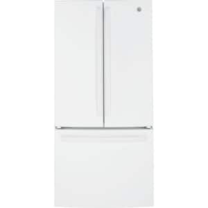 18.6 cu. ft. Counter Depth French Door Refrigerator in White