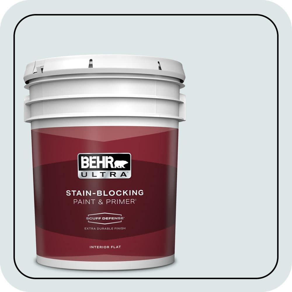 5 gal. #BL-W03 Blue Bird Day Extra Durable Flat Interior Paint & Primer price history on PriceWatchPro