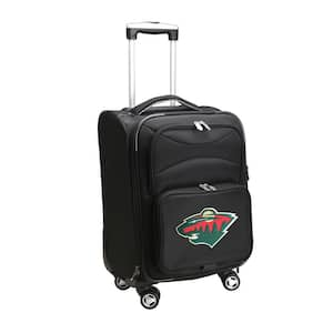 NHL Minnesota Wild 21 in. Black Carry-On Spinner Softside Suitcase