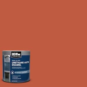 1 qt. #M180-7 Deep Fire Semi-Gloss Enamel Urethane Alkyd Interior/Exterior Paint