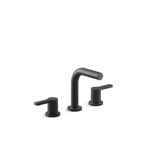 Elate 8 in. Widespread 2-Handle Bathroom Sink Faucet with 1.0 GPM in Matte Black