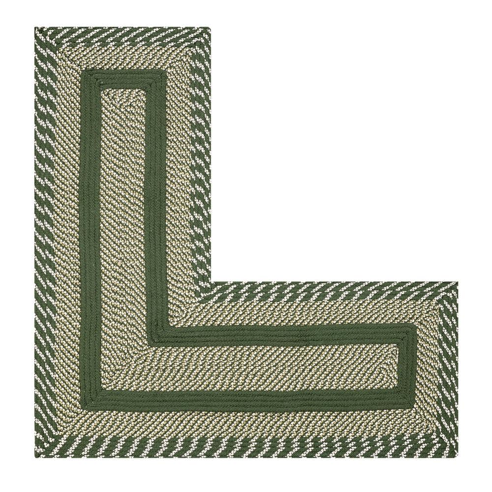 Sage Green Braided Synthetic Reversible Rug 20" x 48"
