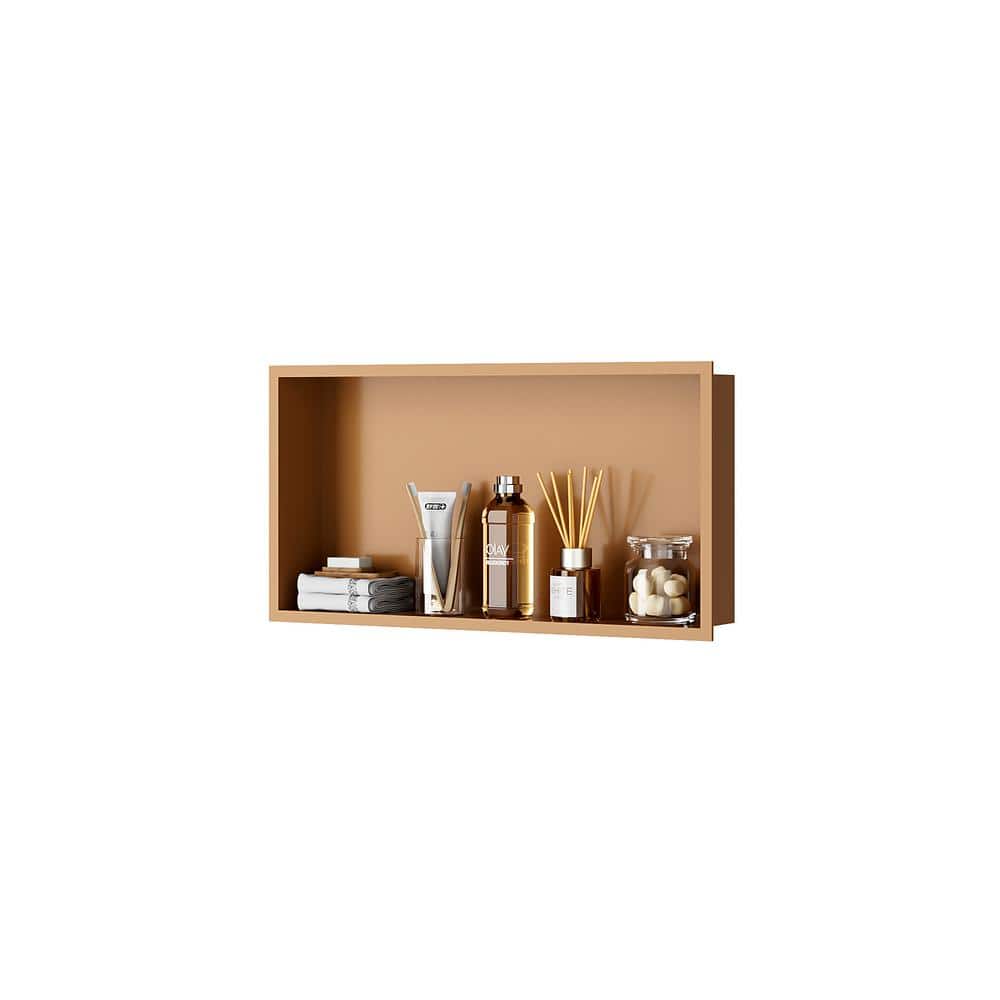 24 in. W x 12 in. H x 4 in. D, Single Layer Recessed Shower Niche, Bathroom