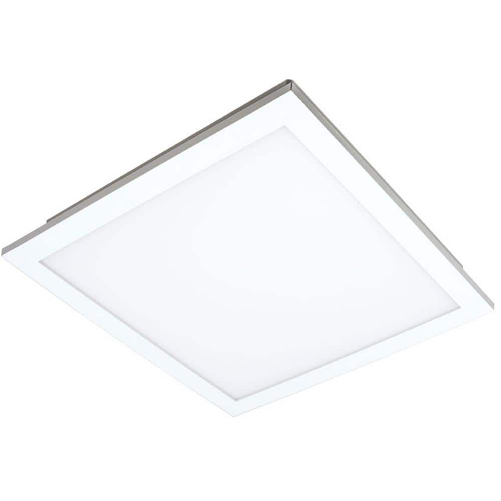 White Dimmable LED Bathroom Exhaust Fan with Galvanized Steel Housing