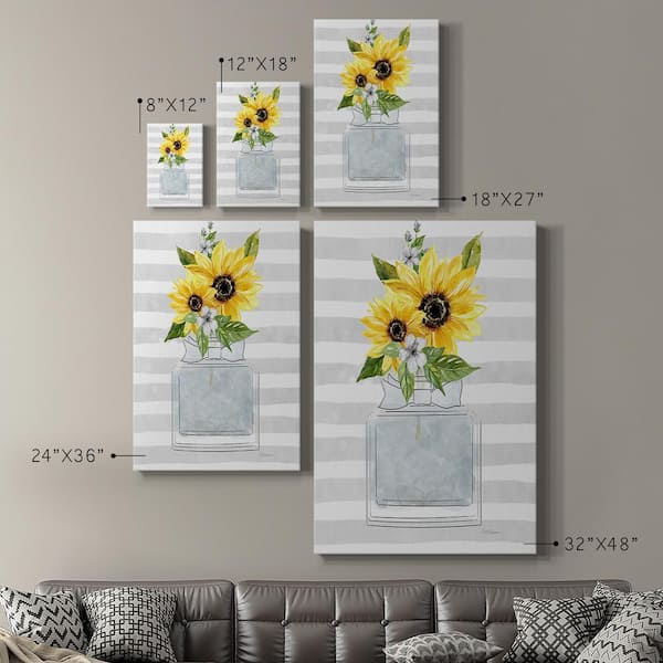 Sunflower Measurement Conversion Glass Cutting Board