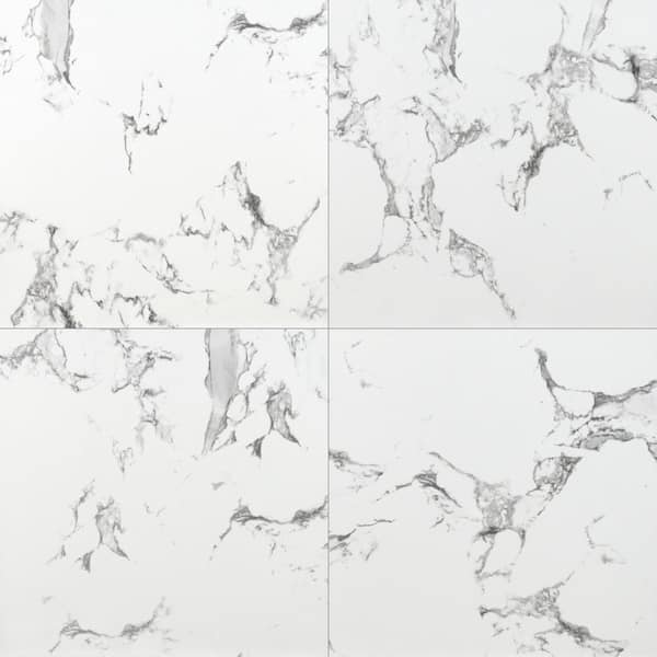 MSI Statuario 24 in. x 24 in. Polished Porcelain Floor and Wall Tile (16 sq. ft./Case)