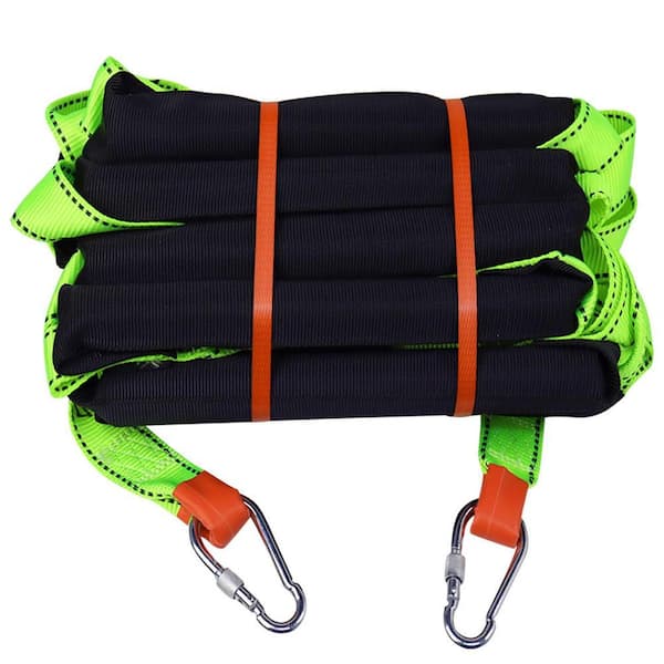 16 ft. Portable Safety Rope Ladder with 2 Hooks, 2-3 Story Fire Escape Ladder for Kids and Adults