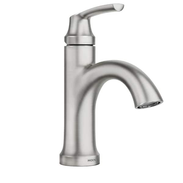 Moen Wellton One-Handle Center set Bathroom Faucet, Spot Resist Brushed Nickel