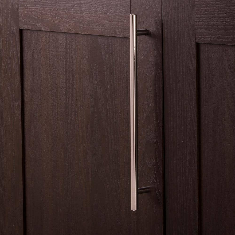 Chrome Bar Pull Kitchen Cabinet Handles with Mounting Hardware