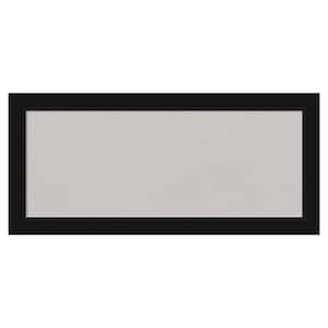Avon Black Framed Grey Corkboard 33 in. x 15 in Bulletin Board Memo Board