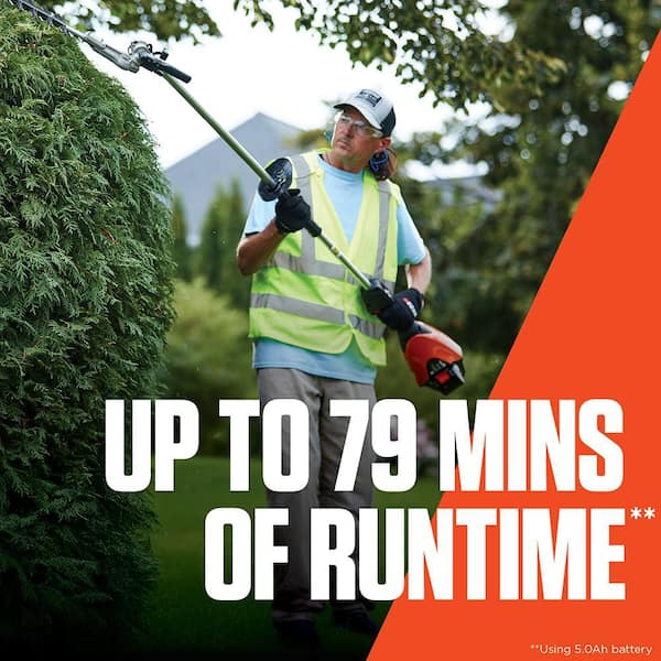 X Series 56V 21 in. Double-Sided Blade Articulating Shafted Hedge Trimmer (Tool Only)