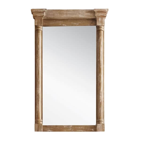 James Martin Vanities Savannah/Providence 27 in. W x 43 in. H Single Framed Rectangle Mirror in Driftwood