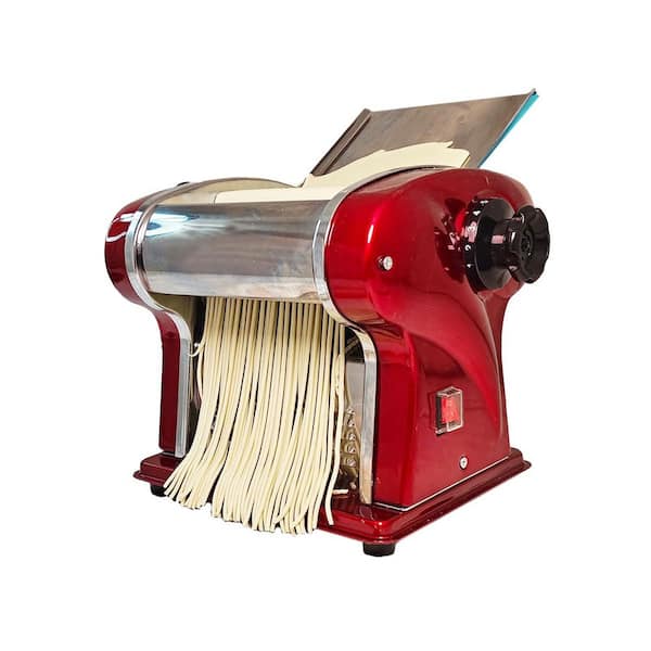Automatic Stainless Steel Pasta Maker 2-in-1 Dough Pressing and Noodle Cutting Machine for Home or Commercial