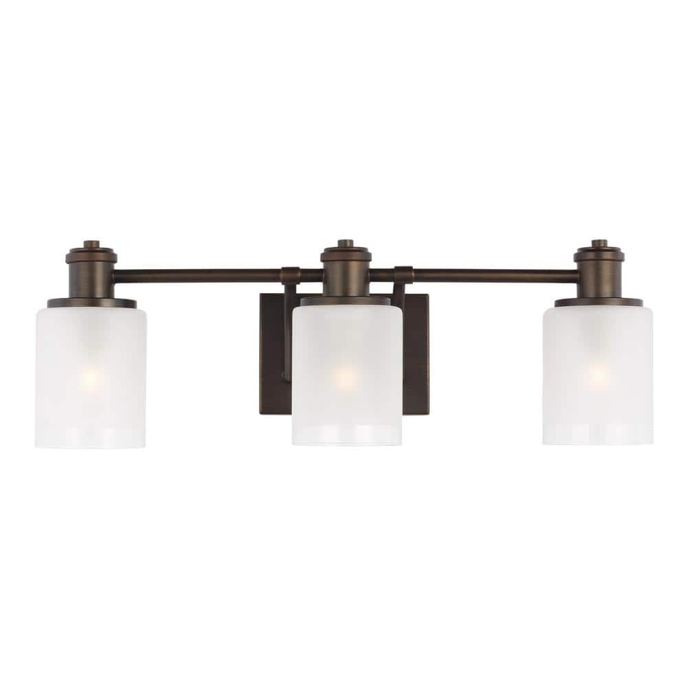 Generation Lighting Norwood 24 in. 3-Light Burnt Sienna Vanity Light ...