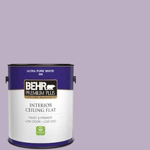 1 gal. #S100-3 Courtly Purple Ceiling Flat Interior Paint
