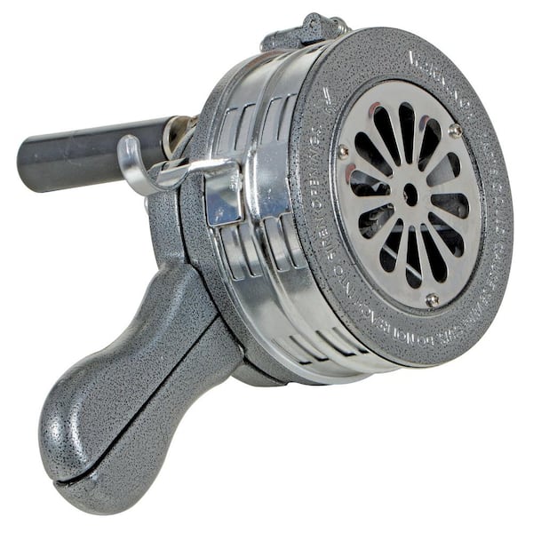 Vestil Metal Siren Hand Crank in Silver/Gray