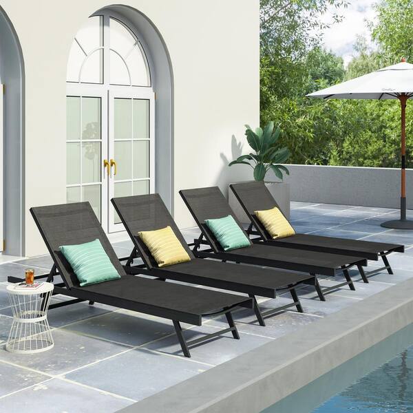 metal pool loungers