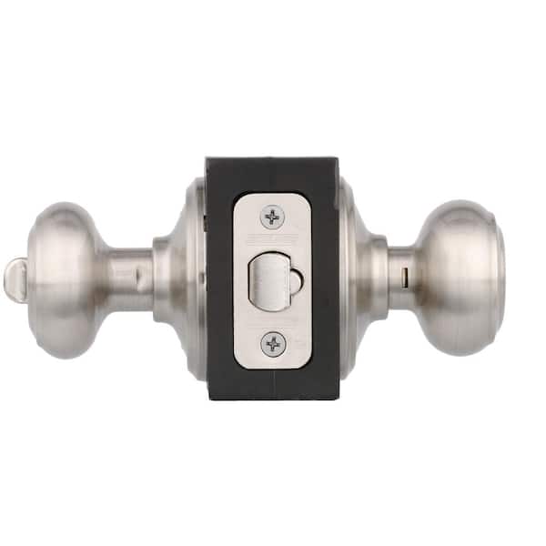 Details about   Schlage F51PLY619K4 Traditional Satin Nickel Entry Knobs ANSI Grade 2 1-3/4 in 