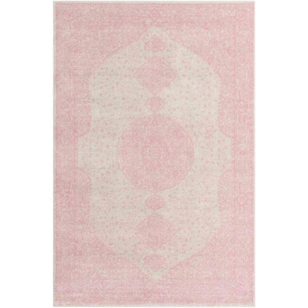 Unique Loom Bromley Midnight Pink 6' 1 x 9' 0 Area Rug