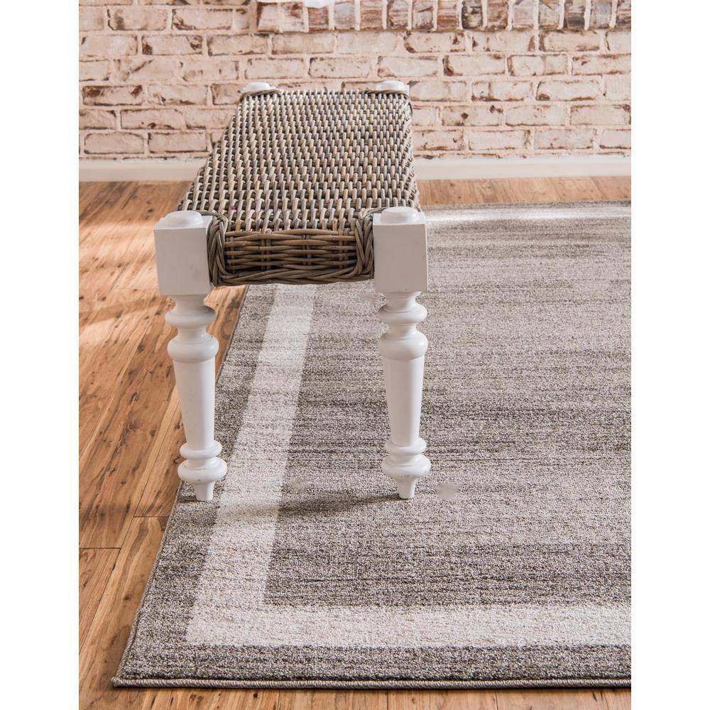 Angelica Light Brown and Ivory 7'x10' Easy-Care Area Rug