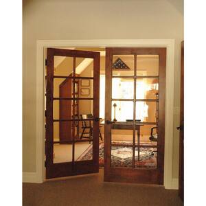 Rustic Knotty Alder 10-Lite TDL Wood Stainable Interior Door Slab