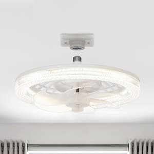 Windara 13 in. LED Indoor White Color-Changing Ceiling Fan with Light and Remote Low Profile Enclosed Reversible Fan