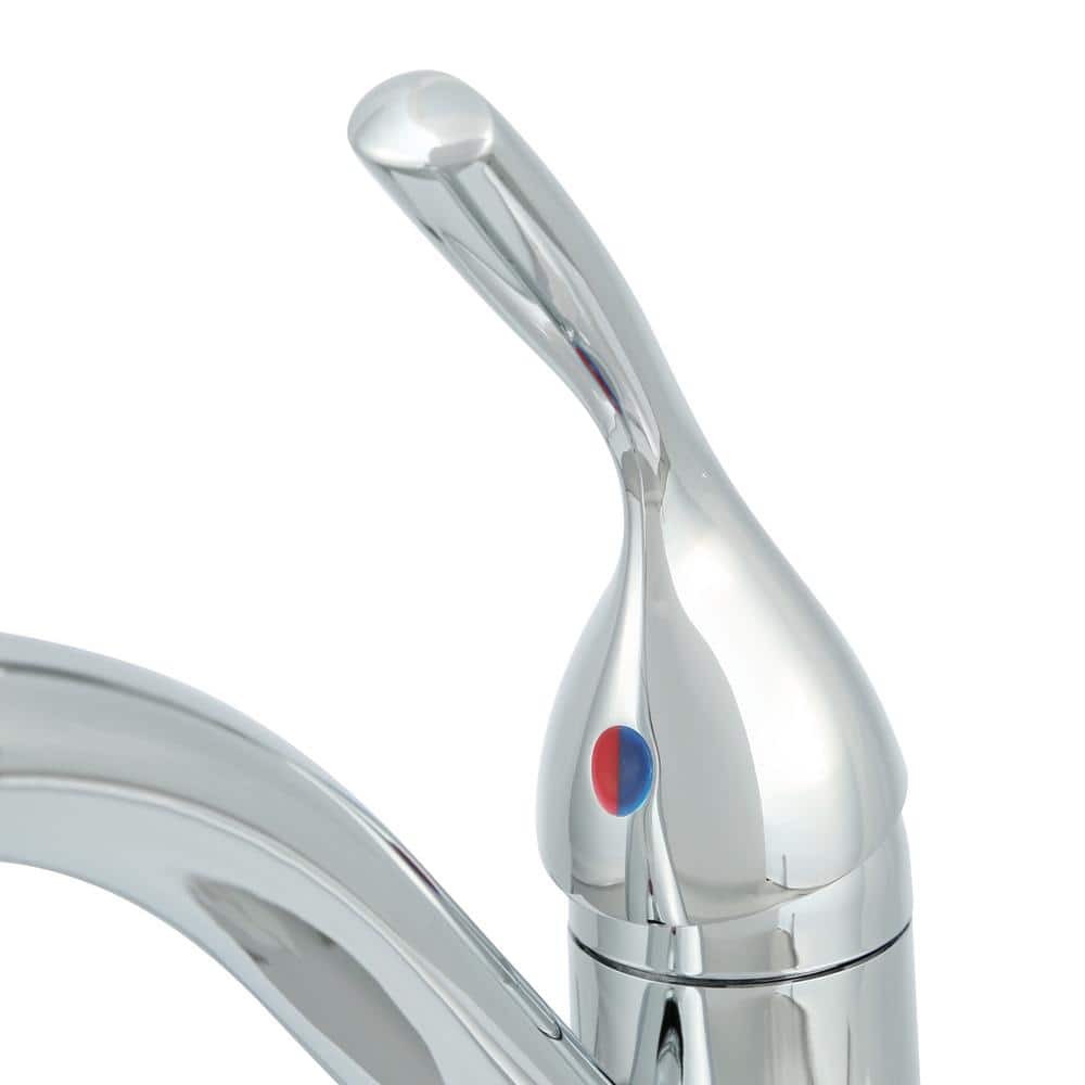 Classic Chrome Single Handle Low Arc Kitchen Faucet