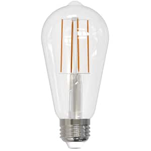 40-Watt Equivalent Dimmable ST18 Vintage Edison LED Light Bulb with Medium (E26) Base, 2700K, (2-Pack)