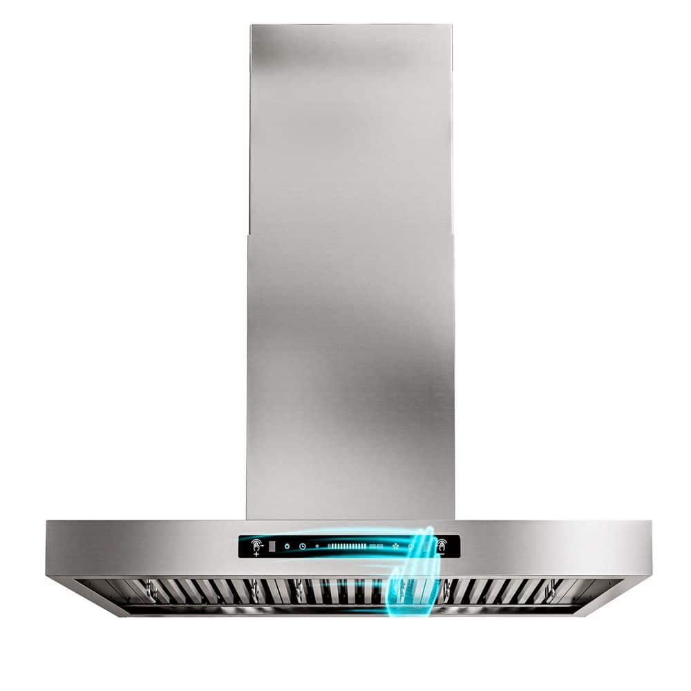36 in. 900 CFM Ducted Wall Mount Downdraft System in Stainless 4-Speed, Touch and Gesture Control with Remote price history on PriceWatchPro