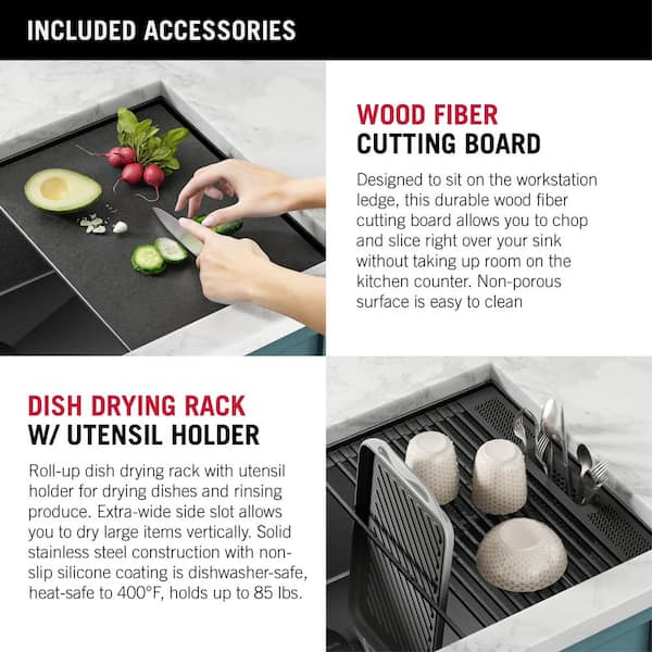 Cutting Board for Kitchen Dishwasher Safe, Wood Fiber Cutting