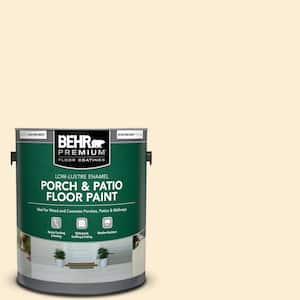 1 gal. #ICC-90 Butter Yellow Low-Lustre Enamel Interior/Exterior Porch and Patio Floor Paint