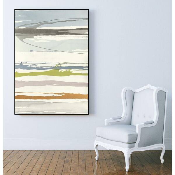 Evening Calm 8 in. x 12 in. White Stretched Canvas Wall Art by Wexford Homes