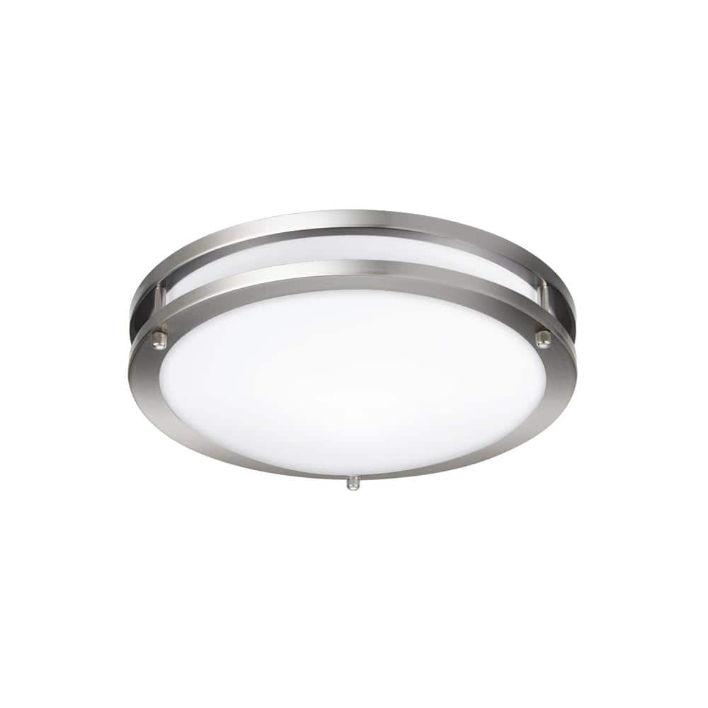 12in. Brushed Nickel Dimmable Integrated LED Flush Mount Light 15W 1000 Lumens Ceiling Light 2700-5000K price history on PriceWatchPro