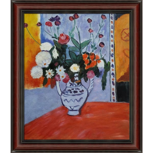 LA PASTICHE Vase with Two Handles by Henri Matisse Grecian Wine Framed Abstract Oil Painting Art Print 25 in. x 29 in.