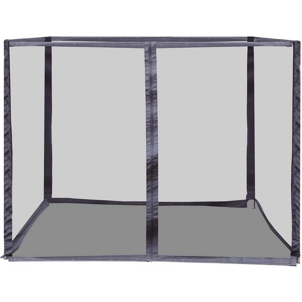 10' x 10' Black Mesh Mosquito Netting for Patio Canopy