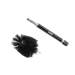 Abrasive Bristle Brush Cleaning Kit with Extension (2-Piece)